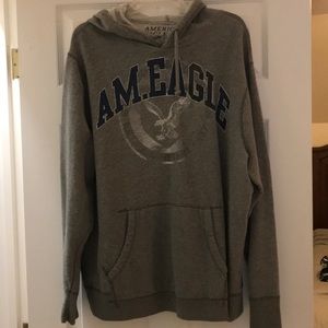 American Eagle Men’s Gray Sweatshirt Size XXL